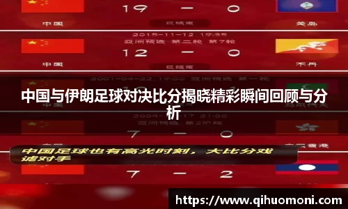 中国与伊朗足球对决比分揭晓精彩瞬间回顾与分析